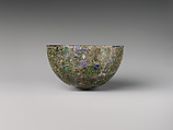 Mosaic gold-glass hemispherical bowl, Glass, Greek