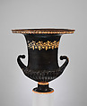 Terracotta calyx-krater (mixing bowl), Terracotta, Greek, South Italian, Apulian, Gnathian