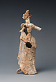 Terracotta statuette of a woman, Terracotta, Greek, South Italian, Tarentine