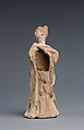 Terracotta statuette of a dancing woman, Terracotta, Greek, South Italian, Tarentine