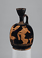 Terracotta squat lekythos (oil flask), Terracotta, Greek, Attic