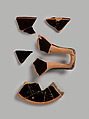 Kylix Fragments, Attributed to the Antiphon Painter, Terracotta, Greek, Attic
