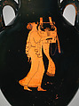 Terracotta amphora (jar), Attributed to the Berlin Painter, Terracotta, Greek, Attic