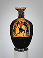 Terracotta lekythos (oil flask), Attributed to the Affecter, Terracotta, Greek, Attic