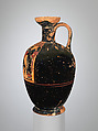 Terracotta lekythos (oil flask), Attributed to the Affecter, Terracotta, Greek, Attic
