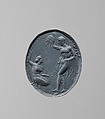 Chalcedony scaraboid, Carnelian or chalcedony, Greek