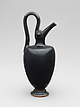 Terracotta oinochoe (jug), Terracotta, Greek, Attic