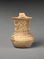 Terracotta tankard, Terracotta, Greek, Attic