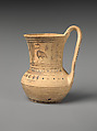 Terracotta tankard, Terracotta, Greek, Attic