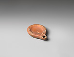 Terracotta oil lamp, Terracotta, Roman, Cypriot