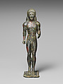 Bronze statuette of a nude youth, Bronze, Greek