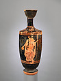 Terracotta lekythos (oil flask), Brygos Painter, Terracotta, Greek, Attic