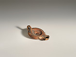 Terracotta oil lamp, Terracotta, Roman