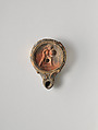 Terracotta oil lamp, Terracotta, Roman, Cypriot
