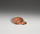 Terracotta oil lamp, Terracotta, Roman, Cypriot