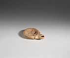 Terracotta oil lamp, Terracotta, Roman, Cypriot
