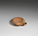 Terracotta oil lamp, Terracotta, Roman, Cypriot