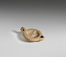 Terracotta oil lamp, Terracotta, Roman