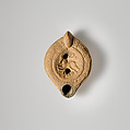 Terracotta oil lamp, Terracotta, Roman, Cypriot