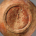 Terracotta oil lamp, Terracotta, Roman