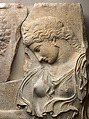 Marble relief with a dancing maenad, Adaptation of work attributed to Kallimachos, Marble, Pentelic, Roman