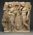 Limestone funerary relief, Limestone, Greek, South Italian, Tarentine