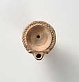 Terracotta oil lamp, Terracotta, Roman