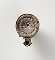 Terracotta oil lamp, Terracotta, Roman