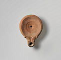 Terracotta oil lamp, Terracotta, Roman