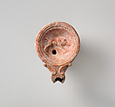 Terracotta oil lamp, Terracotta, Roman