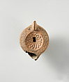 Terracotta oil lamp, Terracotta, Roman, Cypriot