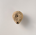 Terracotta oil lamp, Terracotta, Roman, Egyptian (?)