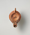 Terracotta oil lamp, Terracotta, Roman, Cypriot