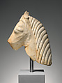 Marble head of a horse, Marble, Greek, Attic