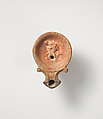 Terracotta oil lamp, Terracotta, Roman, Cypriot