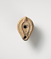Terracotta oil lamp, Terracotta, Roman