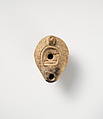 Terracotta oil lamp, Terracotta, Roman