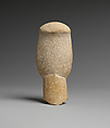 Marble head of a figure, Marble, Cycladic