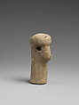 Head and neck of a marble female figure, Marble, Cycladic