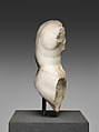 Marble torso of a seated man, Marble, Roman