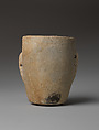 Marble vase with lug handles, Marble, Cycladic