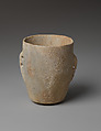 Marble vase with lug handles, Marble, Cycladic