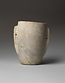 Marble vase with lug handles, Marble, Cycladic
