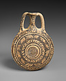 Terracotta lentoid flask, Terracotta, Cypriot