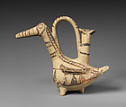 Terracotta askos (vessel) in the form of a bird, Terracotta, Cypriot