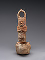 Terracotta lamp representing Bes, Terracotta, Cypriot