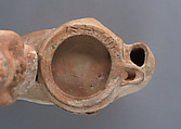Terracotta lamp representing Bes, Terracotta, Cypriot