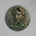 Bronze box mirror, Bronze, Greek