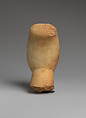 Marble head of a figure, Marble, Cycladic