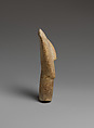 Marble head of a figure, Marble, Cycladic